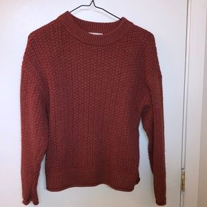 Burnt red knit sweater